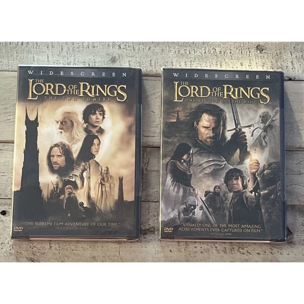 Lord of the Rings - Two‎ Towers & Return Of The King VTG DVD 2 Set NEW SEALED